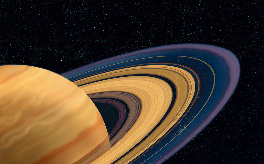 Saturn's rings, illustration