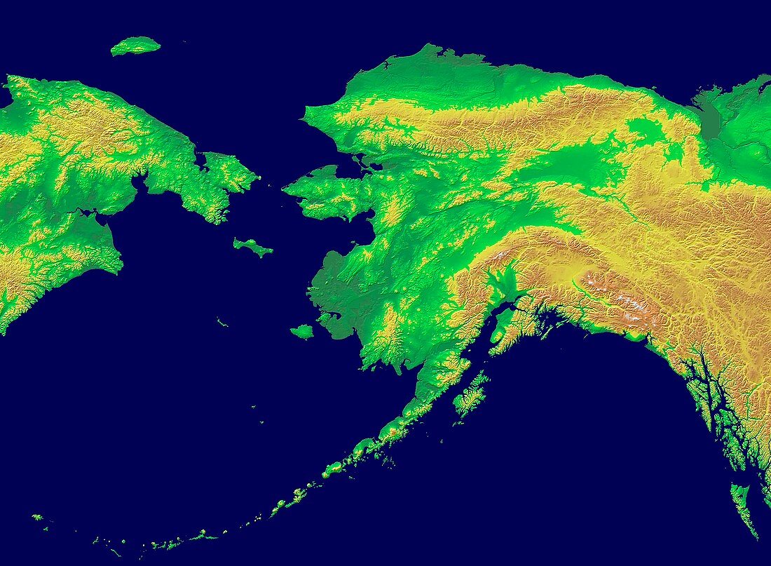 Alaska, GLOBE map