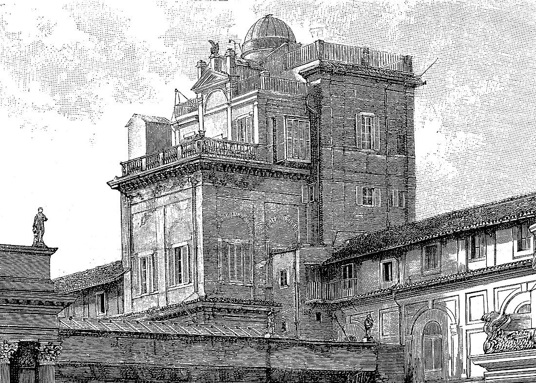 Vatican Observatory, 19th Century illustration