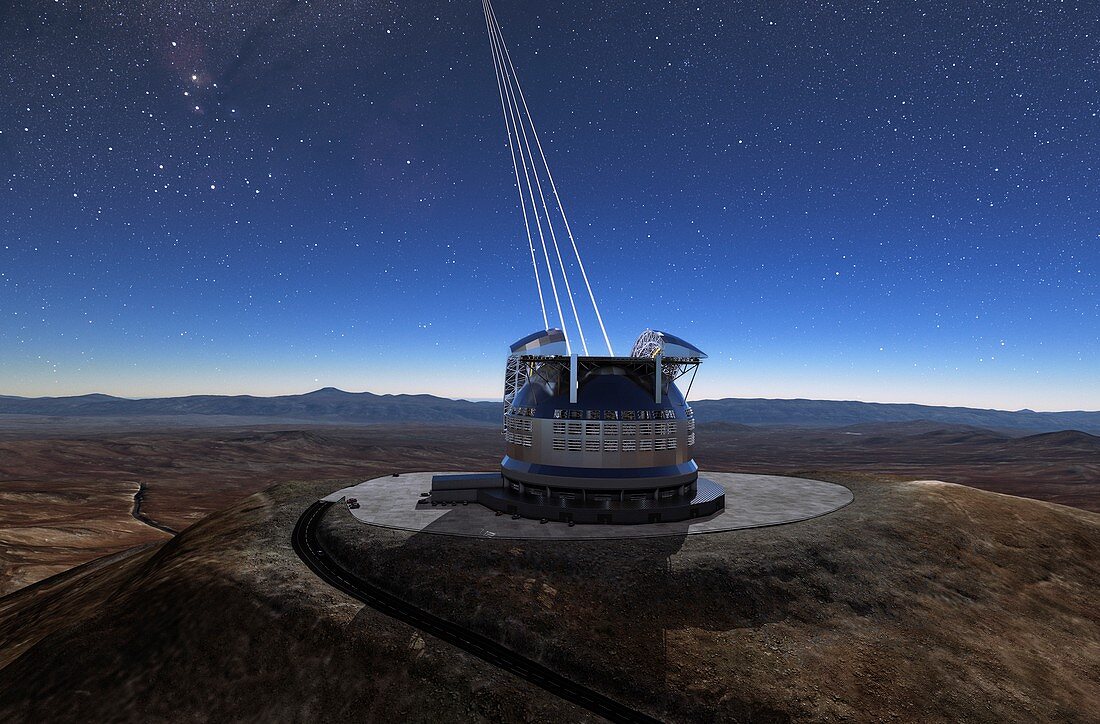 European-Extremely Large Telescope, illustration