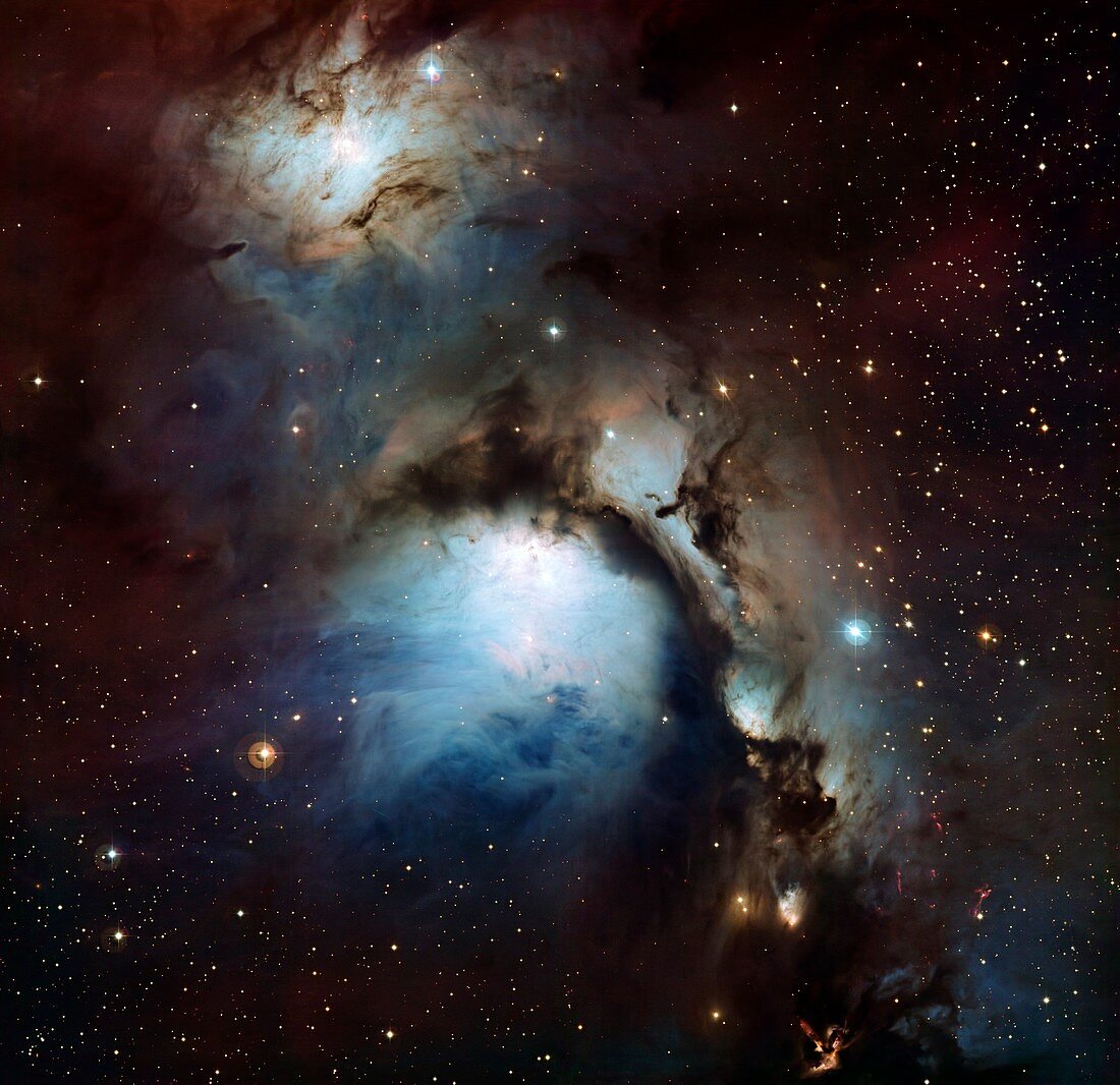Reflection nebula M78, optical image