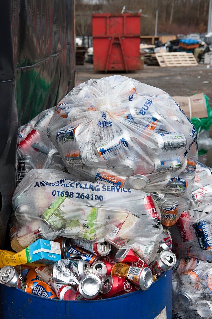 Recycling centre workplace charity, Scotland, UK