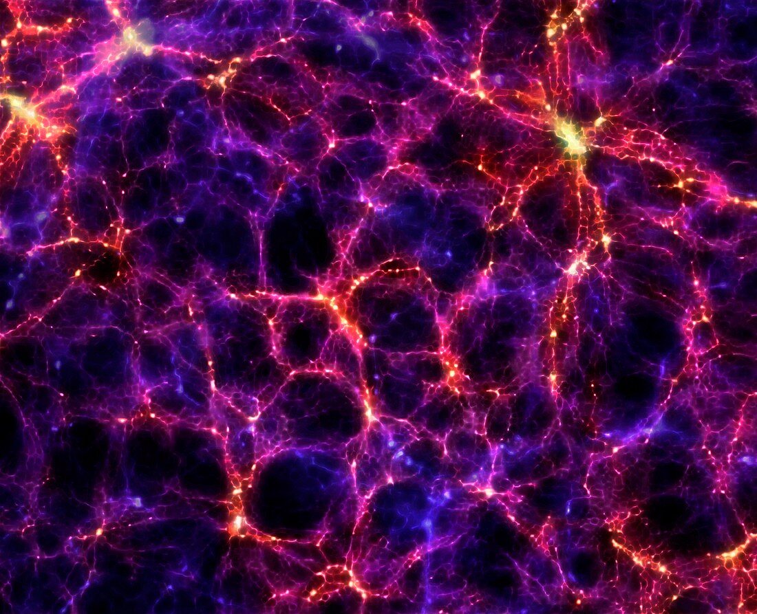 Artwork of large-scale structure of universe