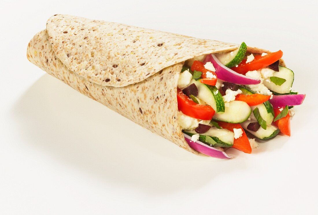 Wrap mit Griechischem Salat