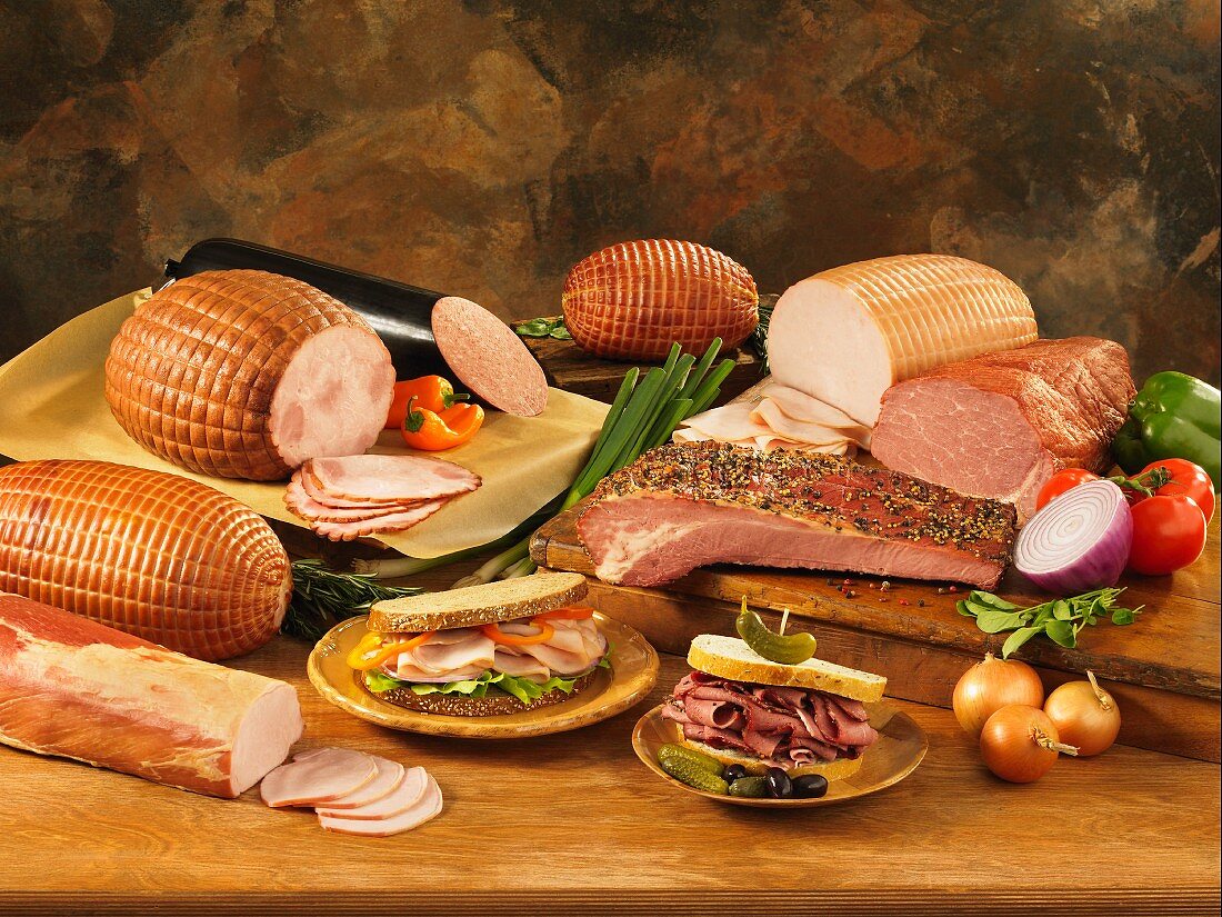 Cooked deli meats