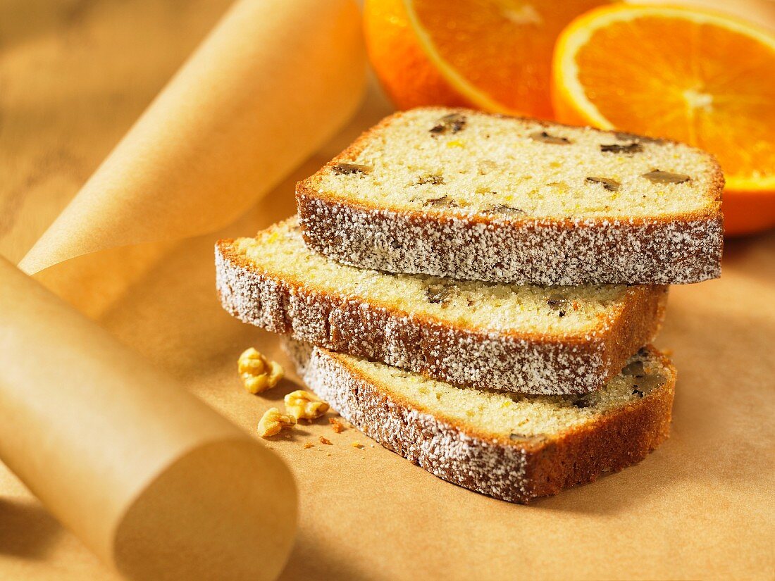 Orange walnut bread