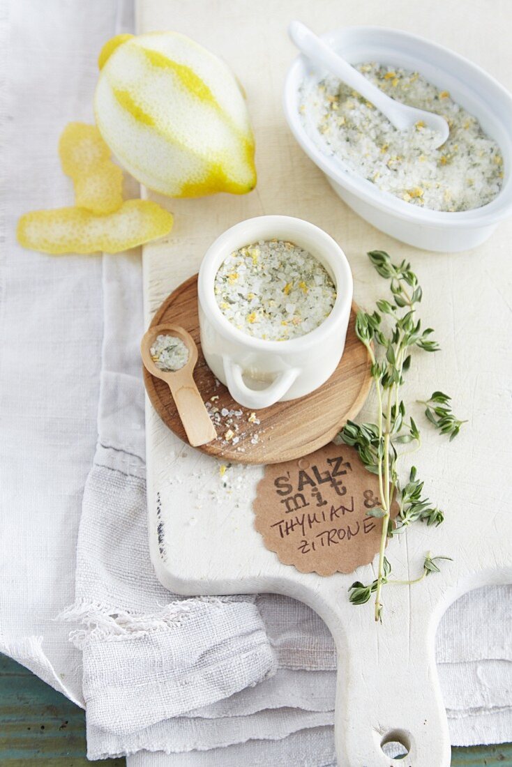 Lemon and thyme salt