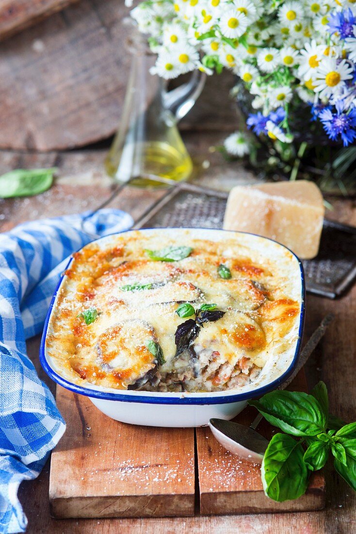 Eggplant bake with meat