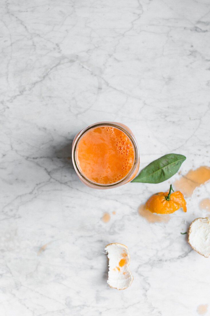 Freshly squeezed clementine juice