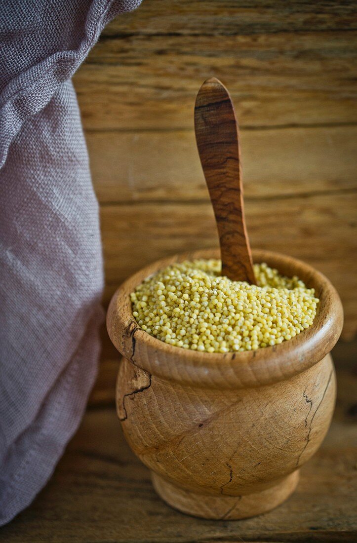 Millet in a bowl