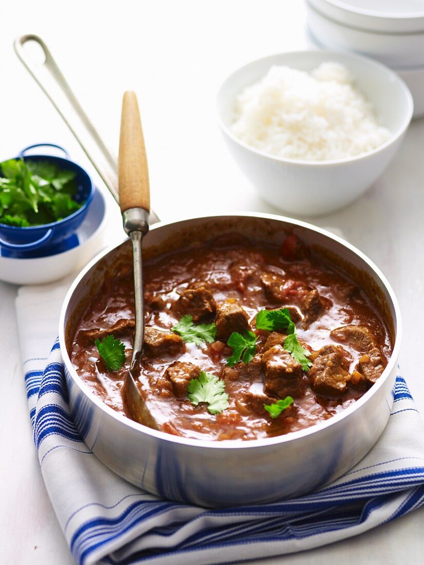 Quick lamb curry