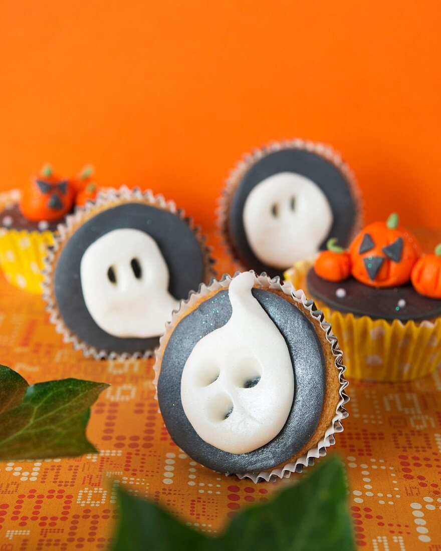 Gespenster-Cupcakes für Halloween
