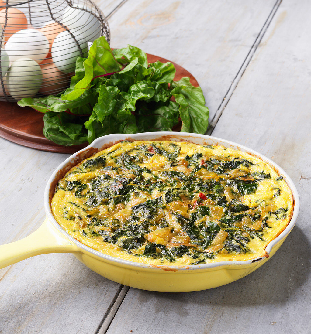 Frittata mit Mangold