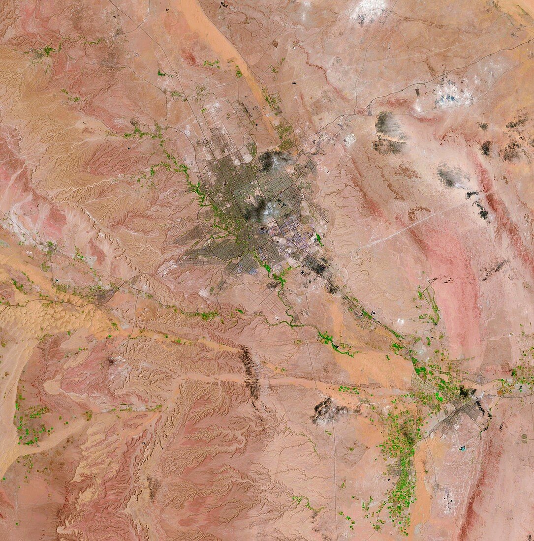 Riyadh, Saudi Arabia, 2016, satellite image