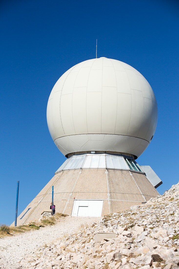 Radar dome, Mont Ventoux, France