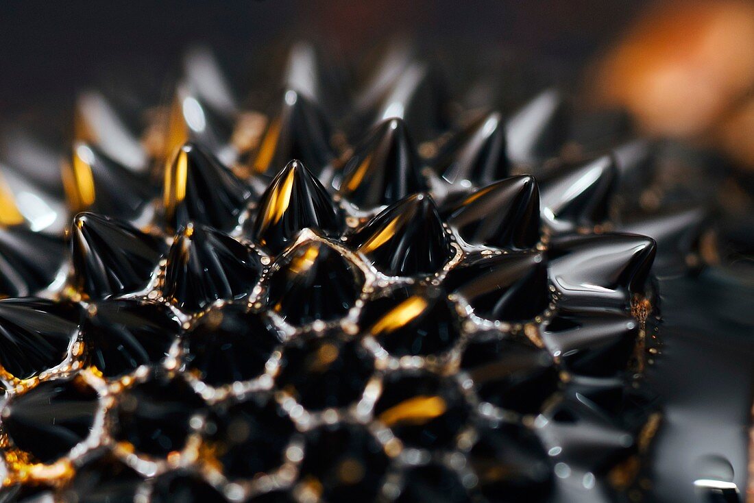 Ferrofluid mixed with paint