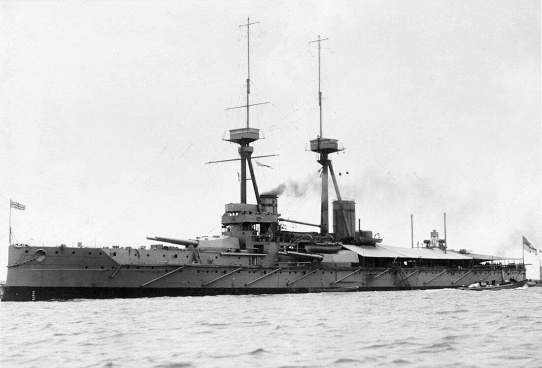 HMS Vanguard at sea