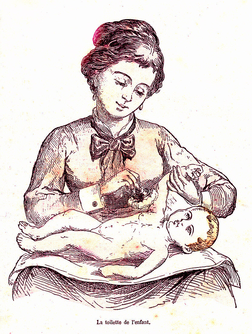 Motherhood, 19th Century illustration