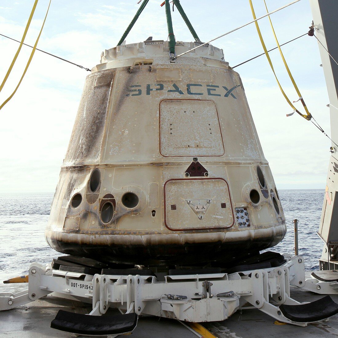 Recovery of SpaceX CRS-10 Dragon spacecraft, 2017