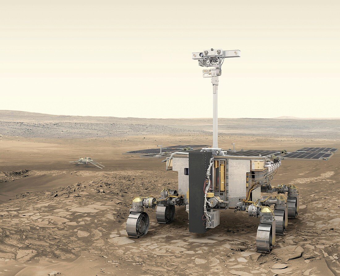 ExoMars rover, illustration