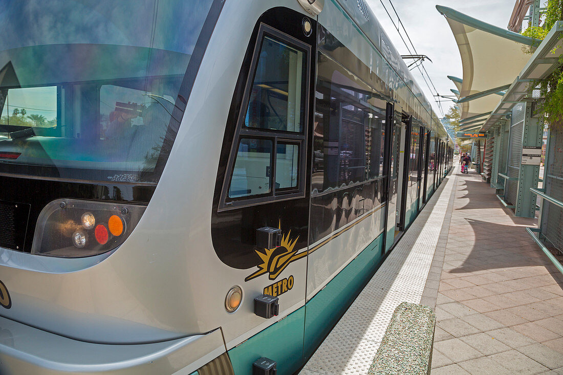 Phoenix light rail transit system, USA