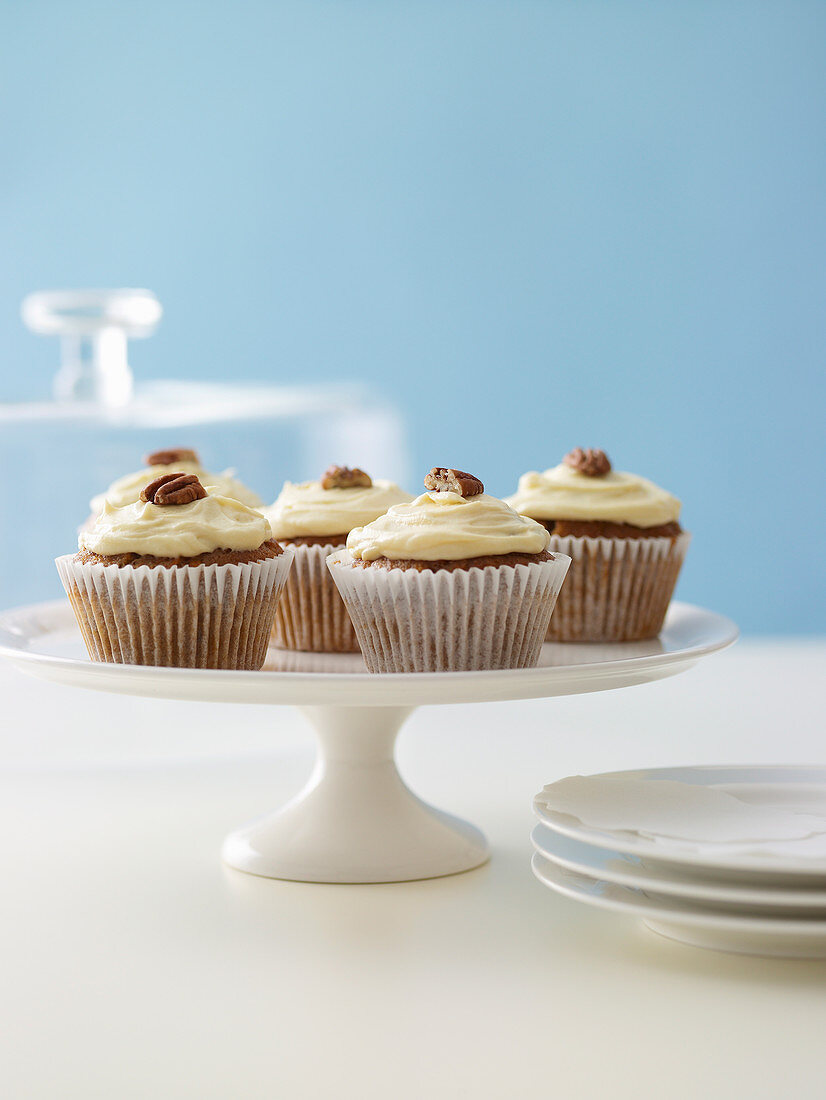 Carrot Cupcakes with Maple Frosting