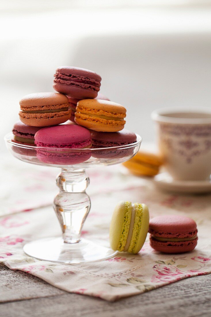 Macaroons and tea