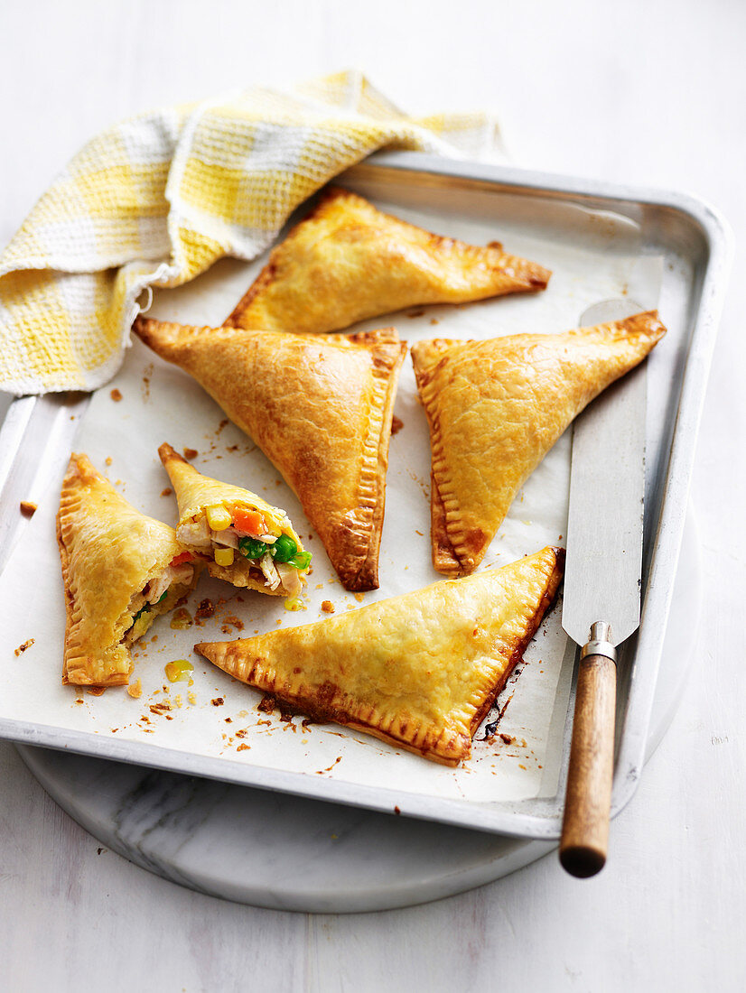 Chicken and Vegie Pastries