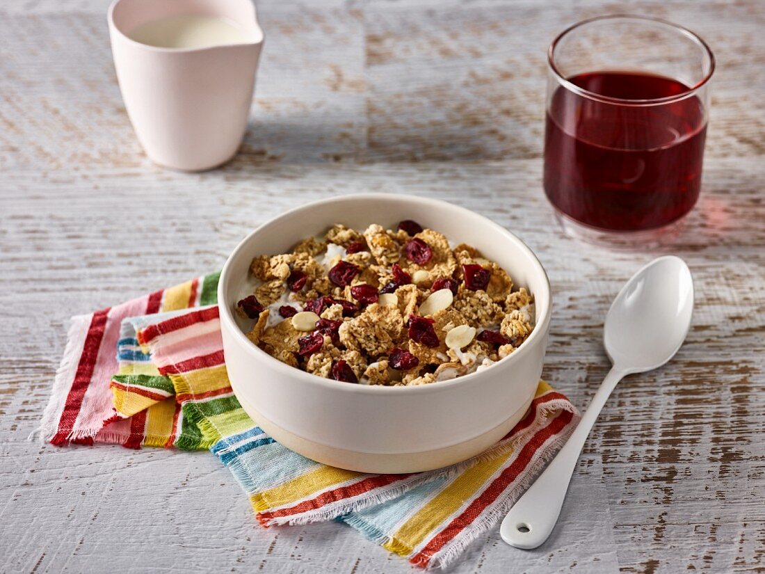 Muesli with dried cranberries