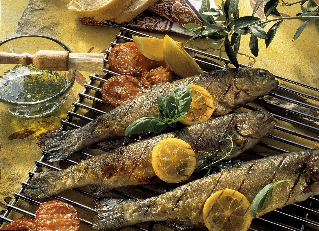 Grilled Whole Fish with Lemon and Herbs