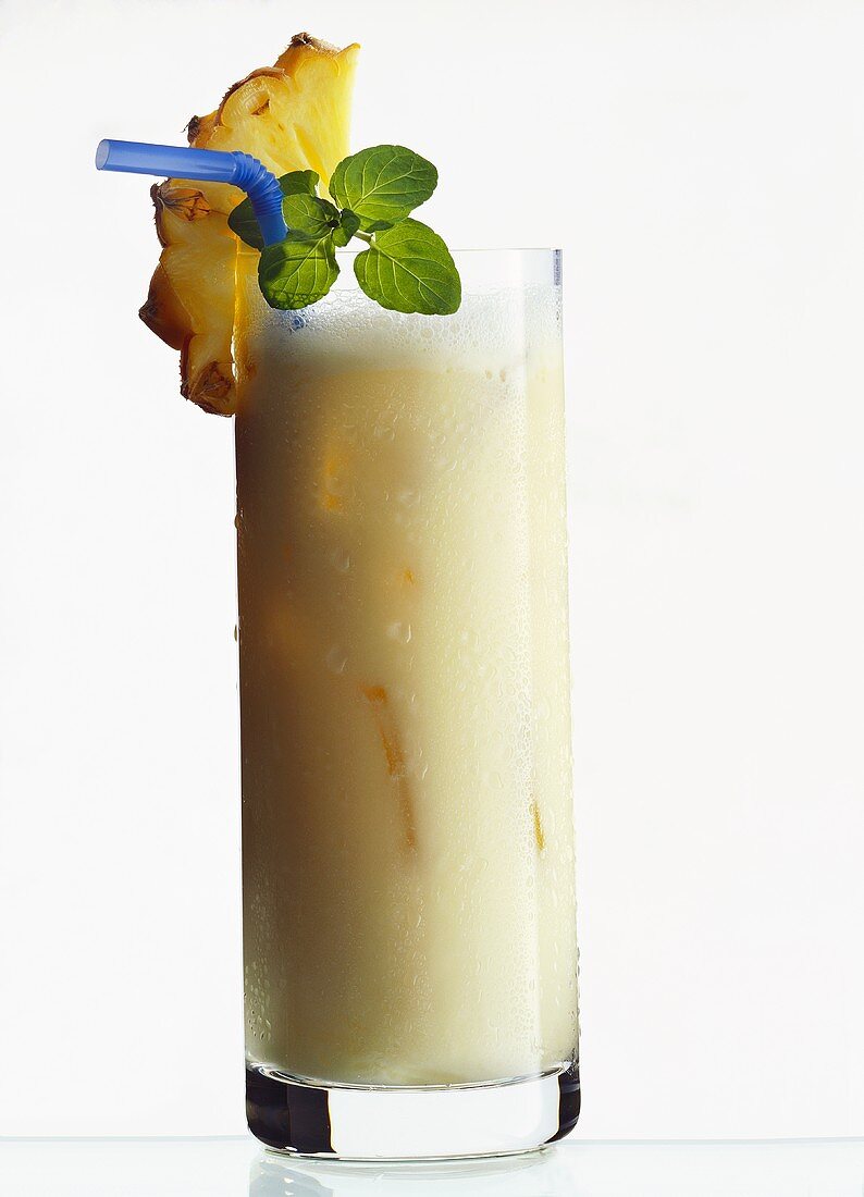 Pina colada - Caribbean cocktail with white rum