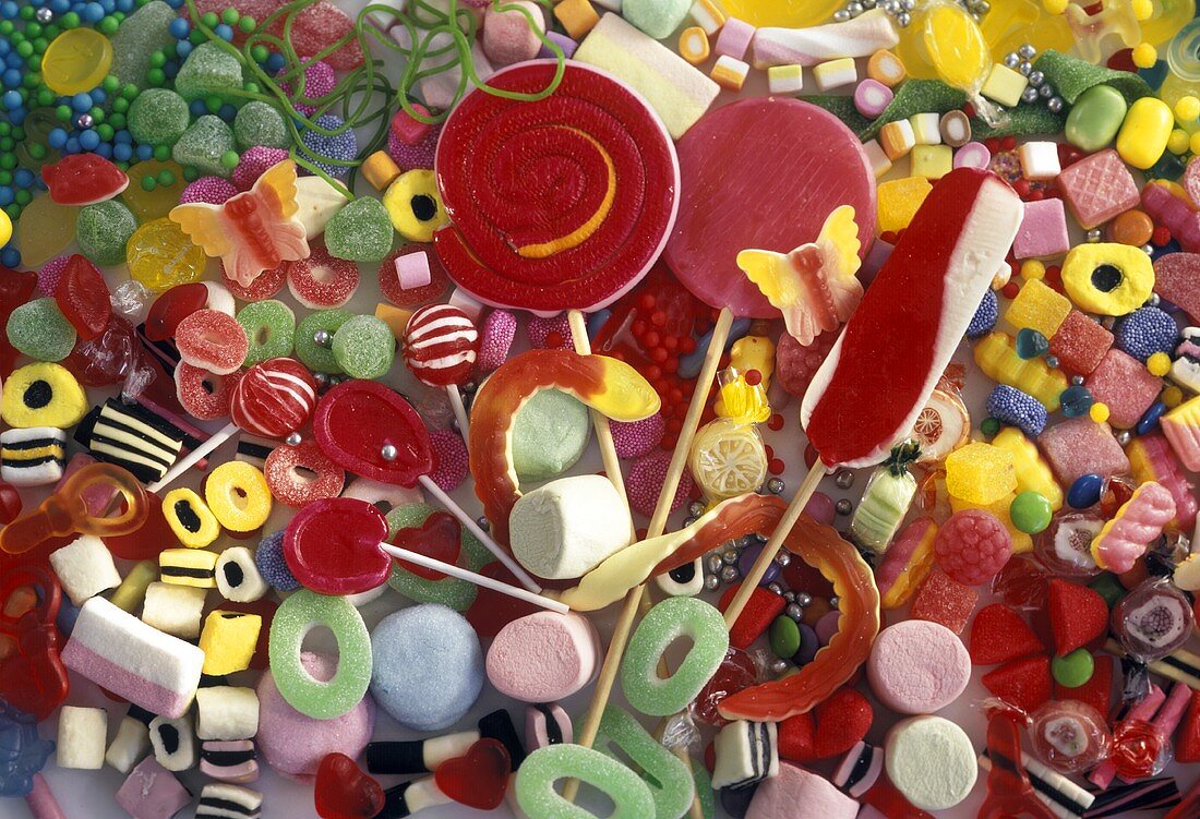 Several Types of Colorful Candy