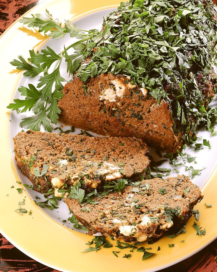 Hackbraten mit Schafskäse & Petersilie