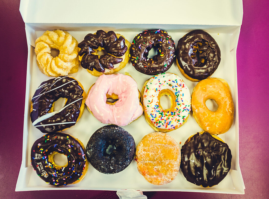 Donuts in box
