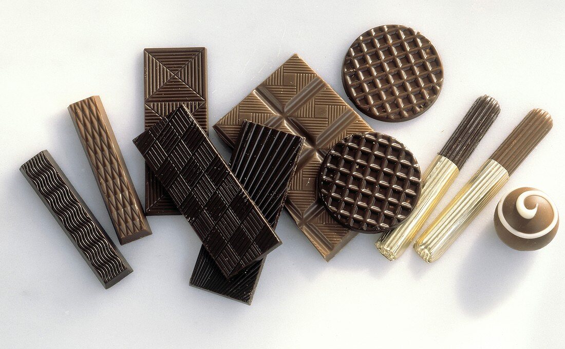Many Assorted Chocolate Bars