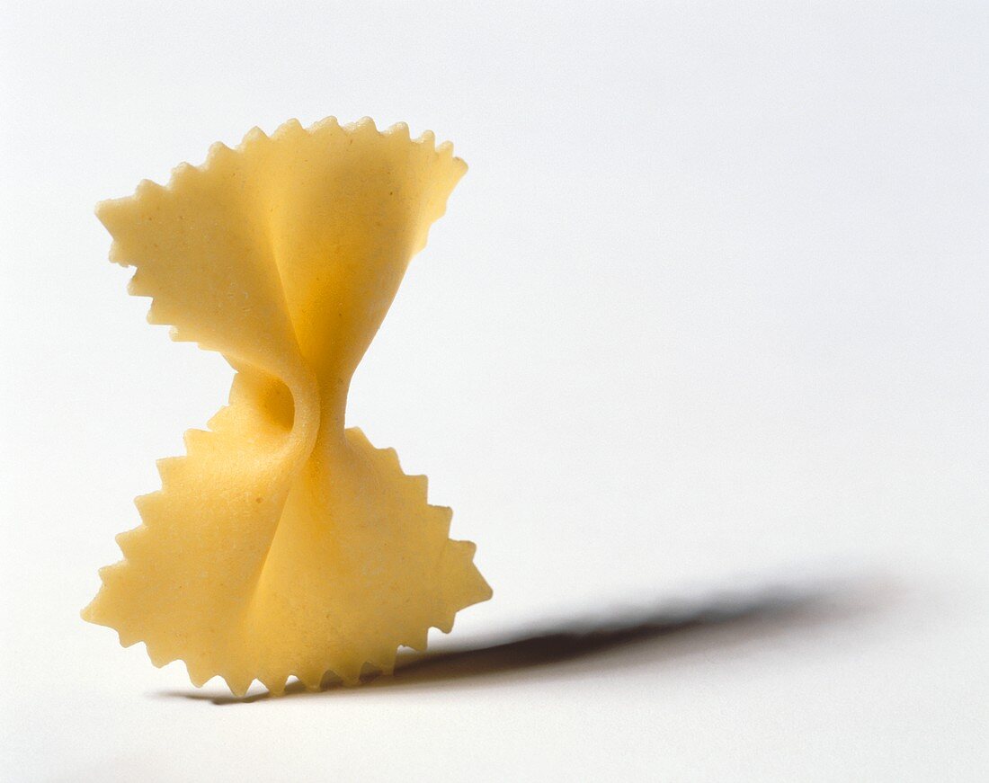 One Farfalle Noodle