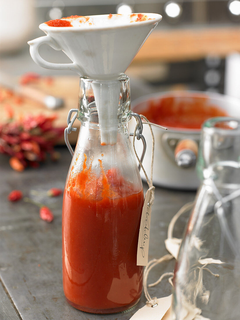 Selbstgemachtes Chili-Ketchup