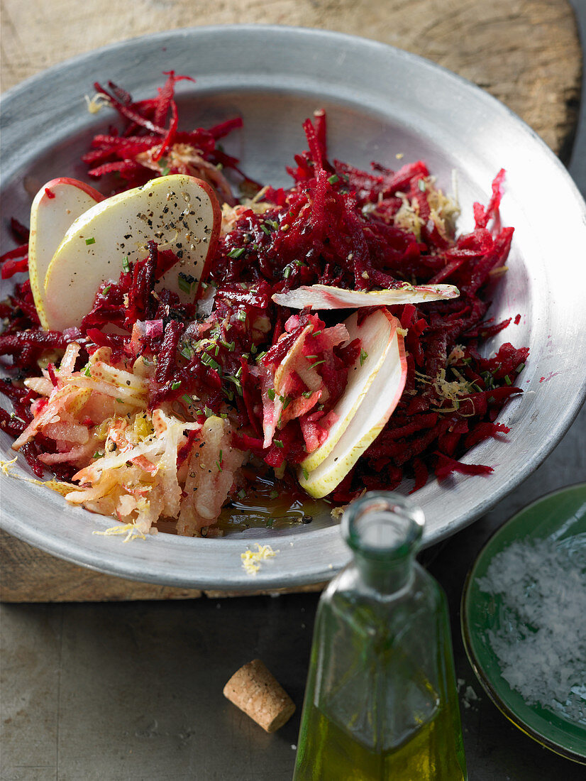 Rote-Bete-Salat mit Birnen