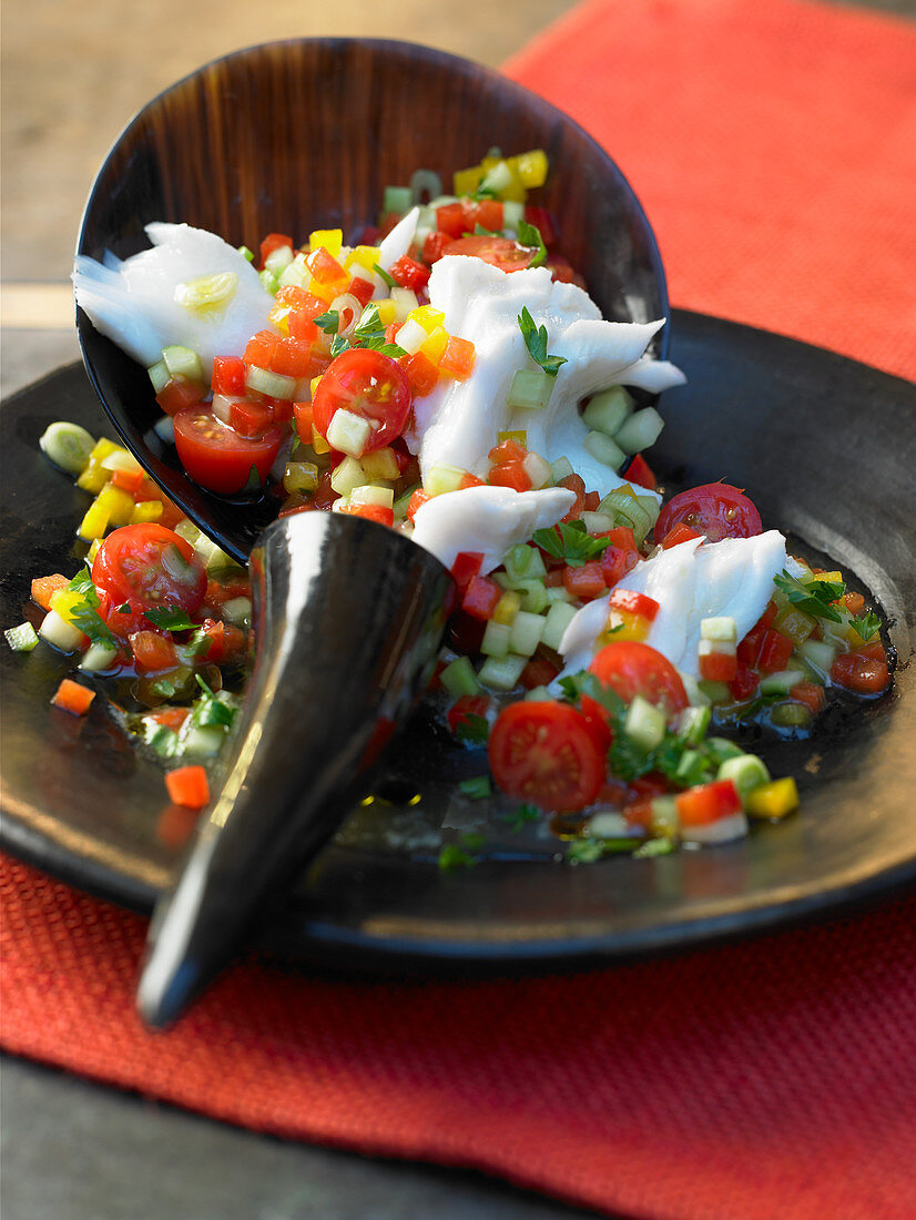 Gazpacho fish salad