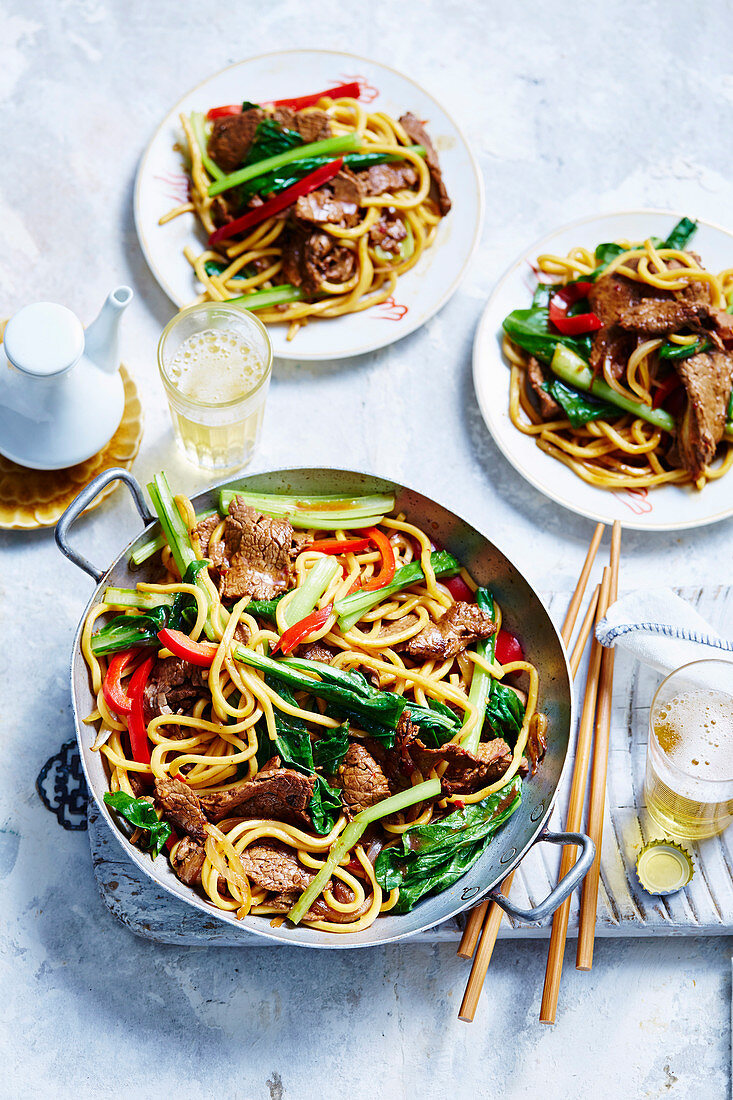 Mongolian Beef with Noodles