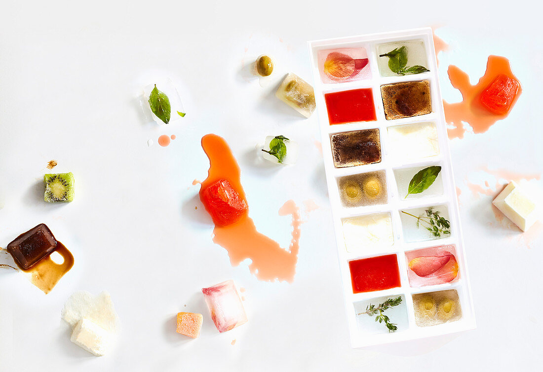 Flavoured ice cubes