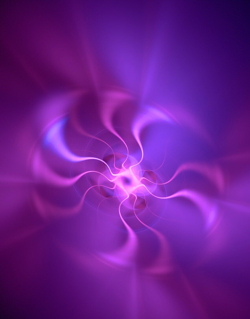 Plasma filiments fractal illustration.