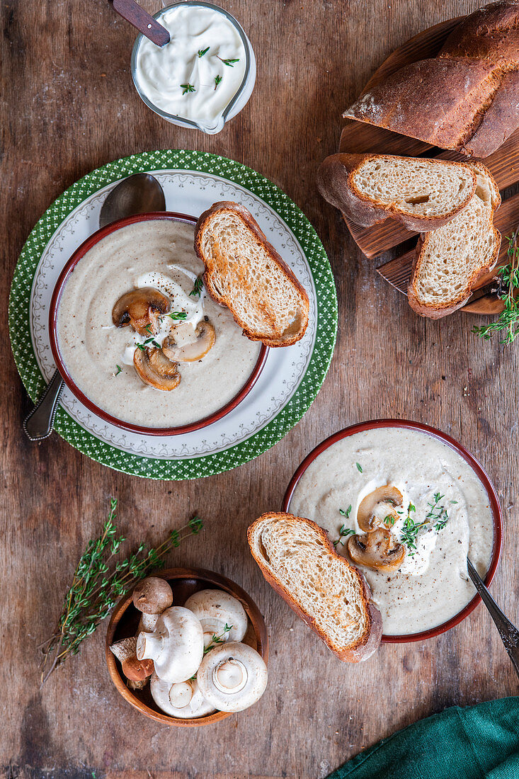 Mushroom cream soup