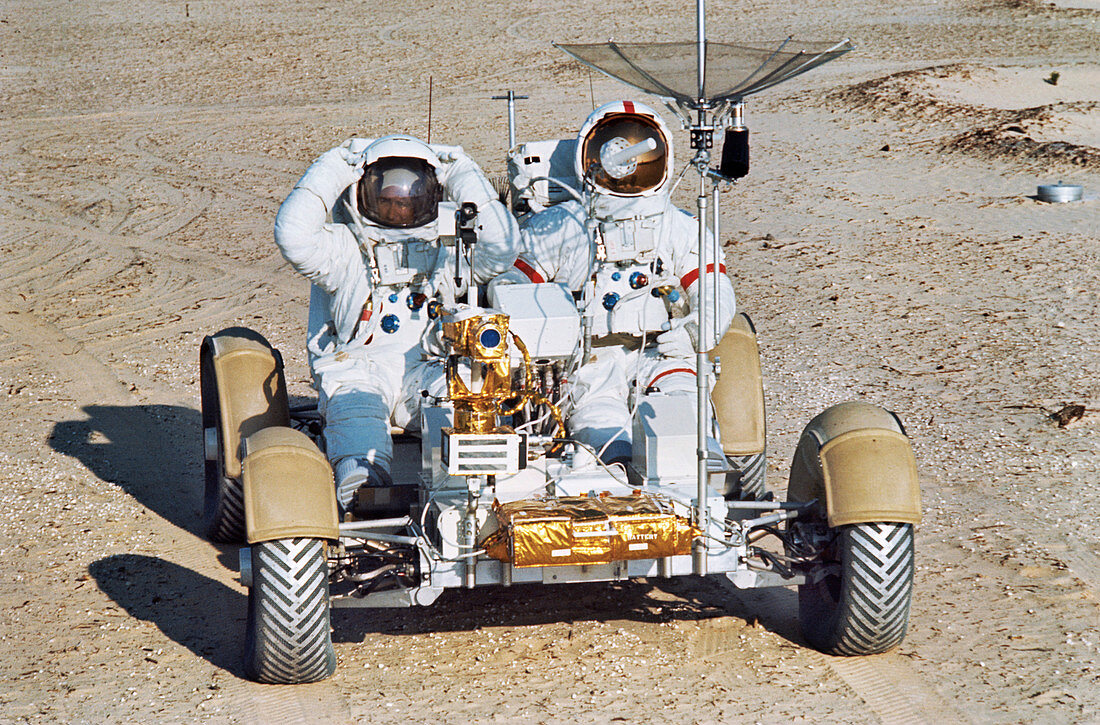 Apollo 15 lunar rover training,1970s