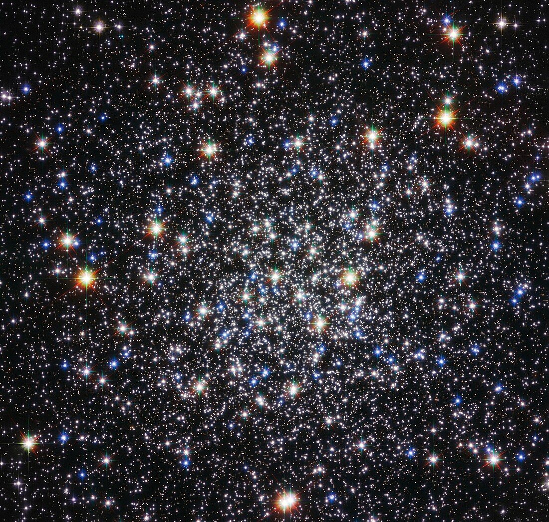 Messier 12 globular star cluster,Hubble image