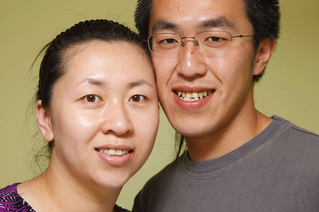 Portrait of young Chinese couple