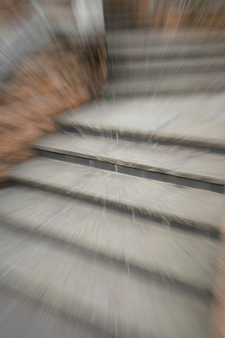 Blurry image of steps