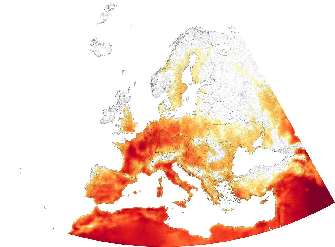 July 2019 European heat wave,GEOS model