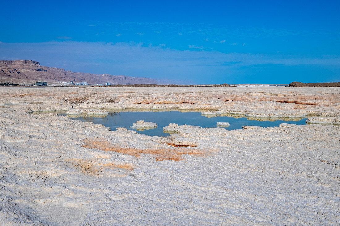 Salt crystallization,Dead Sea,Israel