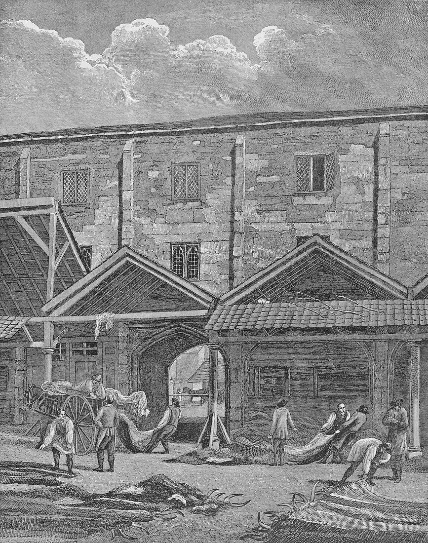 Skin Market, Leadenhall, City of London, 1825 (1911)